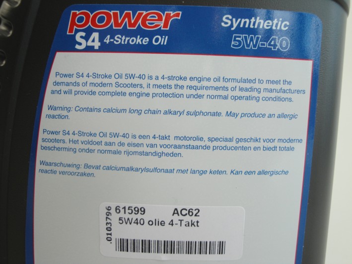 Afbeelding van Power1 5W40 olie 4-Takt