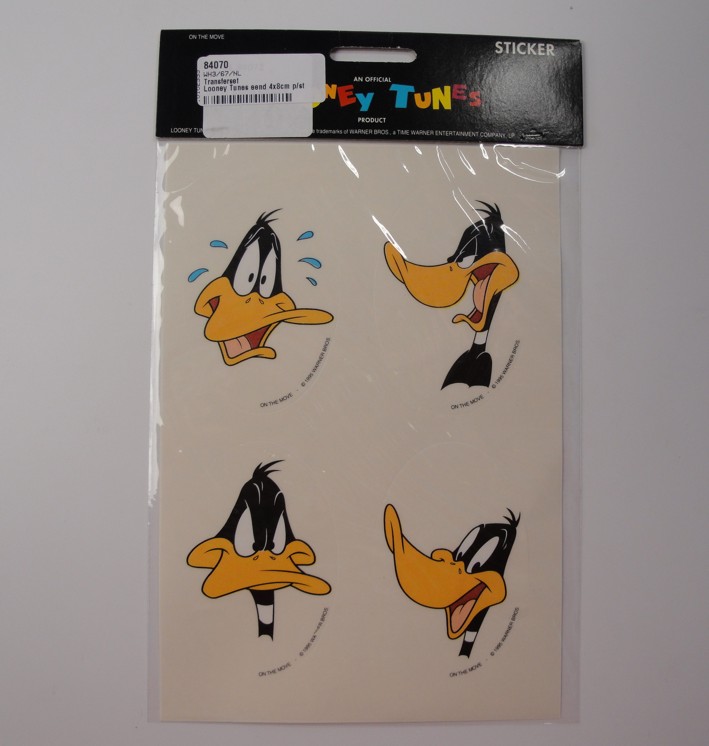Picture of Transferset Looney Tunes eend 4x8cm 4-dl