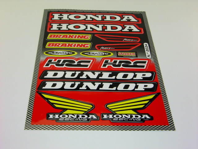 Afbeelding van Transferset Honda racing sponsorkit HRC
