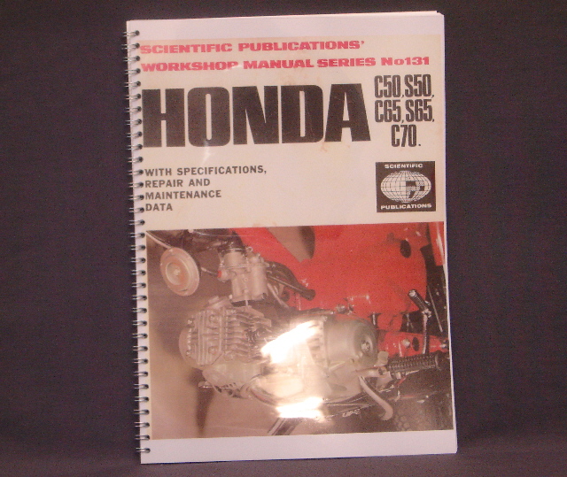 Afbeelding van Werkplaats Boek Honda C50, S65 Scientic