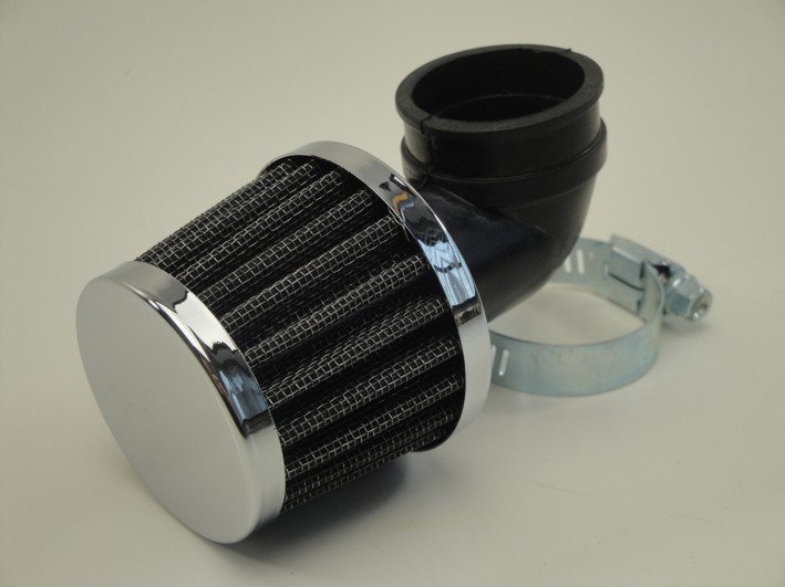 Picture of Air filter 35mm 90degree rubber K&N type