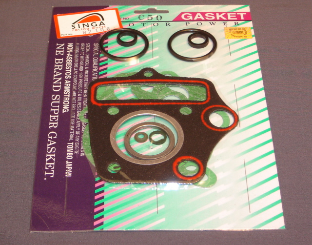 Picture of Gasket kit A 50cc cylinder SS/CD/C repro