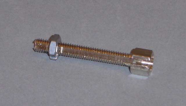 Afbeelding van Kabelstelbout 6mm met sleuf per stuk