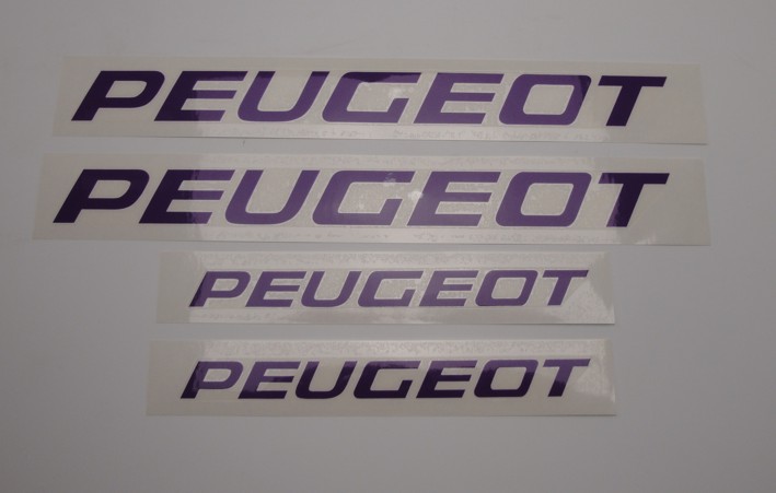Afbeelding van Transferset Peugeot Rapido paars 4-dlg