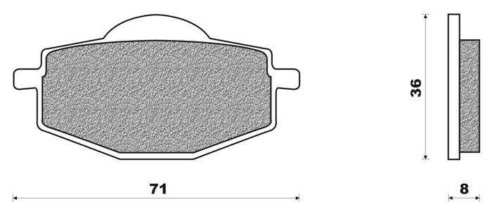 Picture of Brake pads Yamaha FD0090