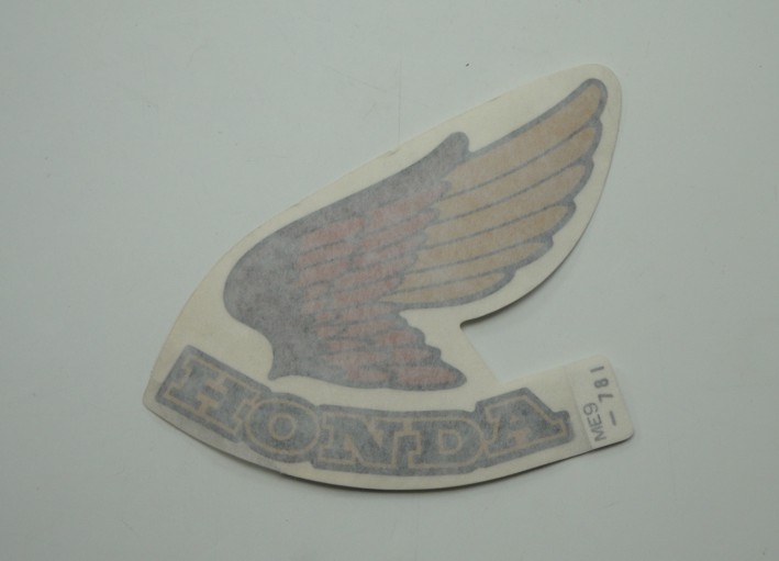 Afbeelding van Transfer sticker Honda wing goud Links