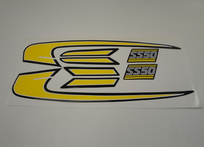Picture of Striping Honda SS50 K3 tank yellow