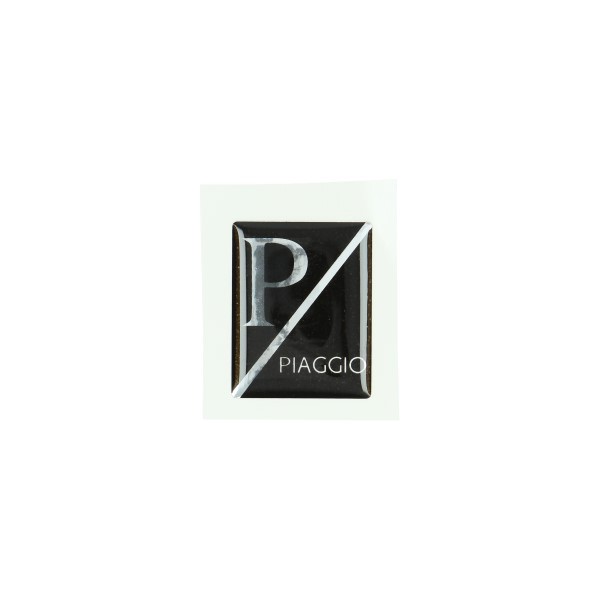Afbeelding van Transfer logo Piaggio rechthoekig in 3D