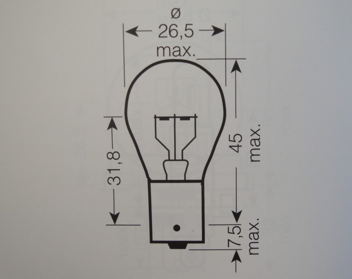 Picture of Bulb 12V 18W BA15S
