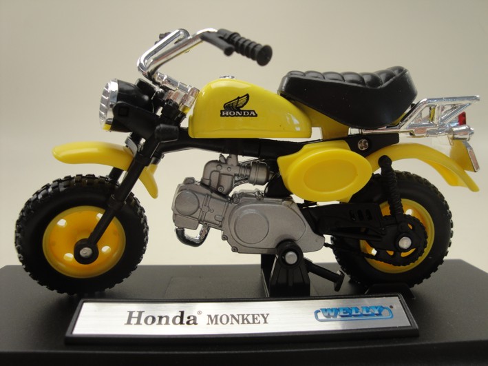 Afbeelding van Miniatuur Honda Monkey geel 1:18