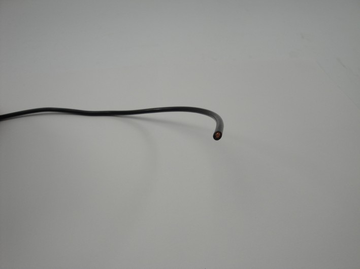 Afbeelding van Enkeladerige kabel 3.0mm zwart per meter