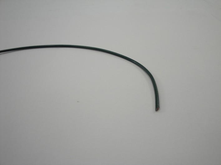 Afbeelding van Enkeladerige kabel 0.75mm groen p/m