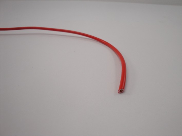 Afbeelding van Enkeladerige kabel 3.0mm rood per meter