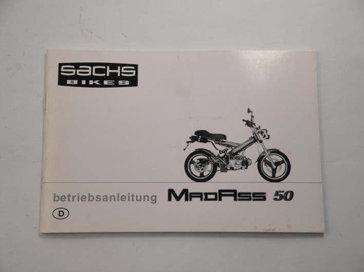 Picture of instruction book sachs madass 50cc germ.