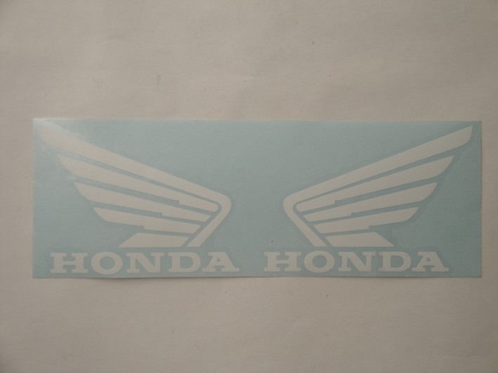 Afbeelding van Transferset Honda Wings 11cm wit