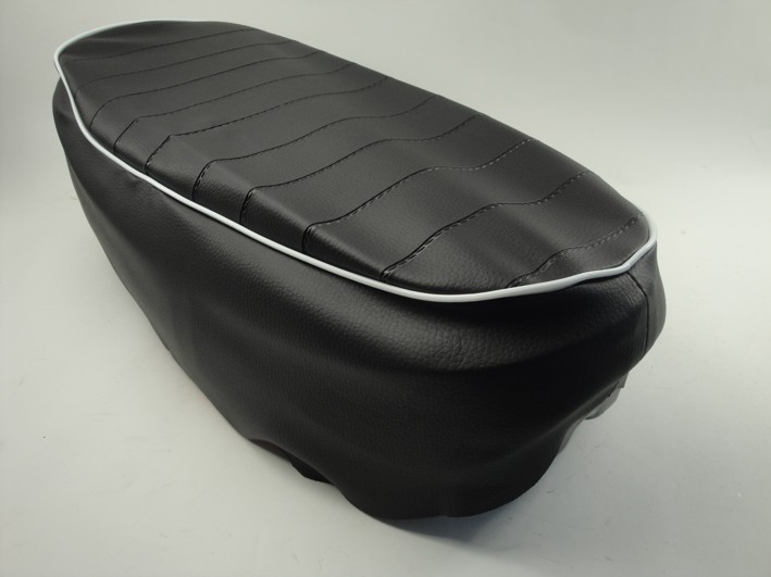 Picture of Seat cover Black, white piping Honda Dax