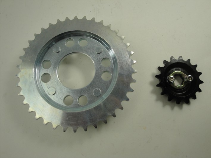 Picture of Sprocket kit offset 7mm Honda SS50, Dax 